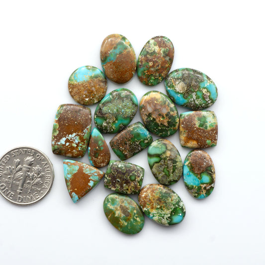 Discover the unique beauty of Sonoran Mountain Turquoise, it's stunning blend of blue and green hues make it a must-have for any jewelry collection.