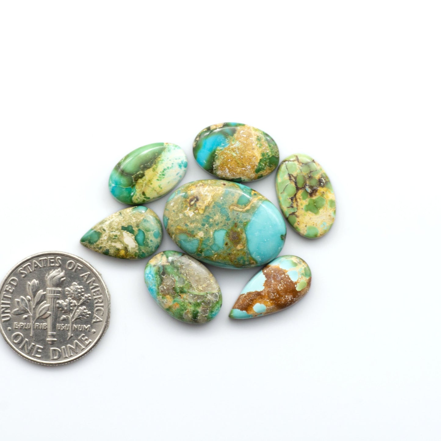 Discover the unique beauty of Sonoran Mountain Turquoise, it's stunning blend of blue and green hues make it a must-have for any jewelry collection.