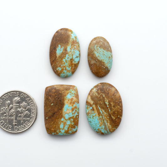 Our Number 8 Turquoise Cabochons have been selected for their quality and unique appearance. Add these one-of-a-kind gemstones to your jewelry collection.