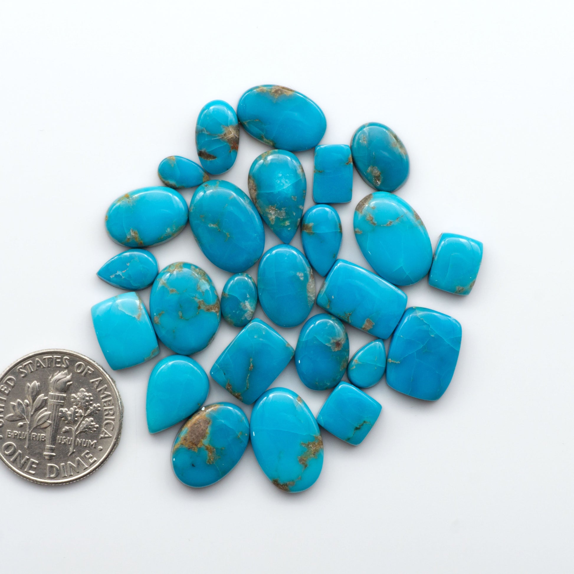 Discover the stunning beauty of Bandits Mine Turquoise, mined in the Sonoran desert, this gemstone adds a touch of the Southwest to your jewelry collection.