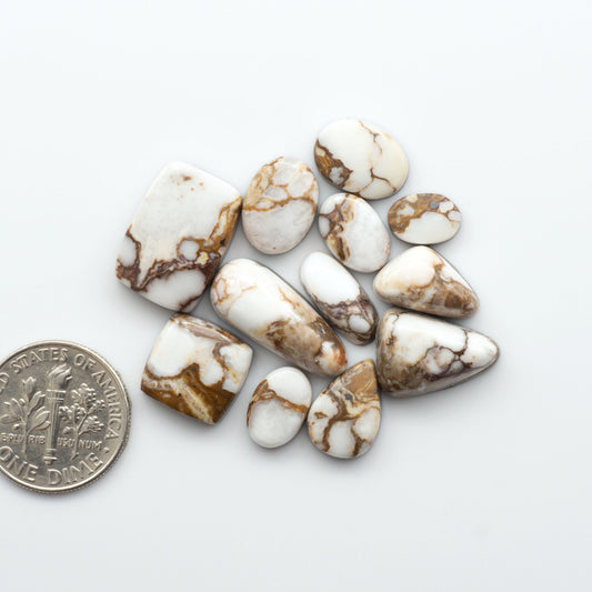 Wild Horse Cabochon are a magnificent addition to any collection. Natural magnesite stones feature a design that will add beauty to any jewelry design.