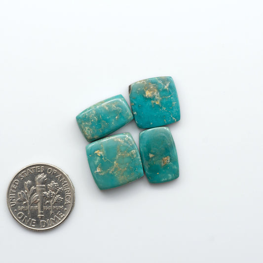 Royston Turquoise cabochons are famous for their distinctive matrix and unique green and blue hues, making them a favored option among jewelry designers.