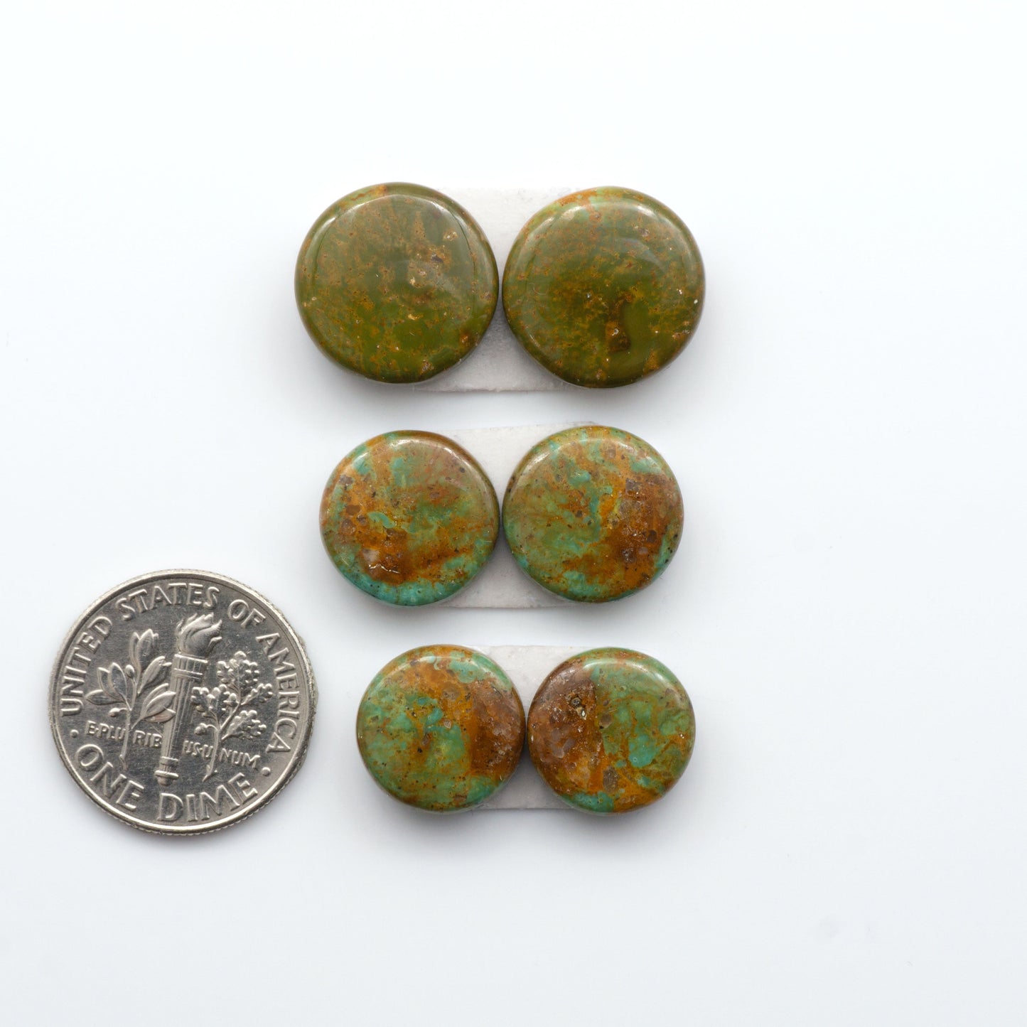 Experience the beauty of Turquoise Mountain Cabochons. With their distinctive blue and green color, these gemstones are perfect for any jewelry piece.