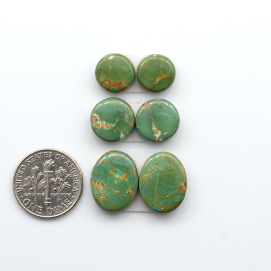 Experience the beauty of Turquoise Mountain Cabochons. With their distinctive blue and green color, these gemstones are perfect for any jewelry piece.