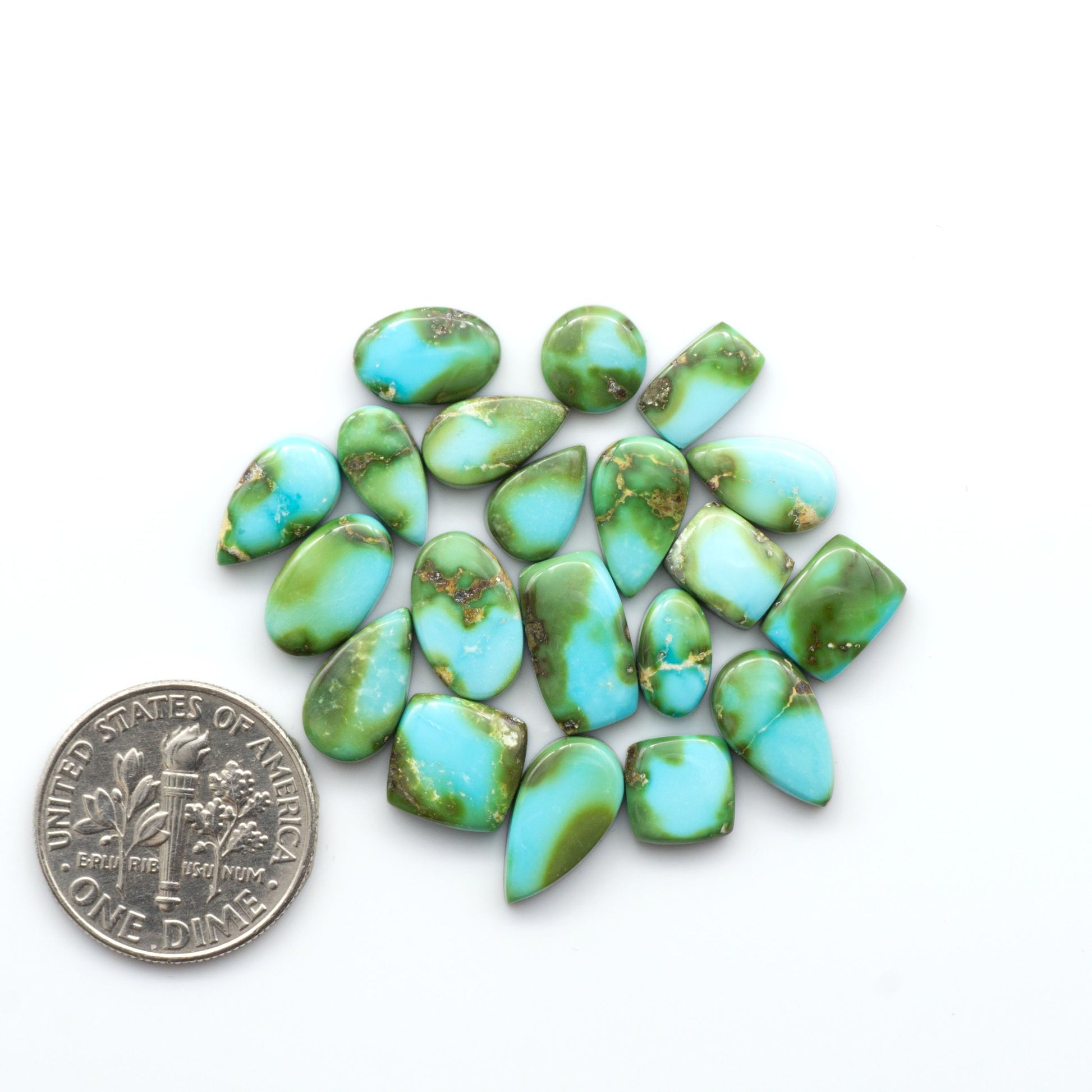 Sonoran Mountain Turquoise showcases a stunning blend of blue and green hues and natural patterns that make it a must-have for any jewelry collection.