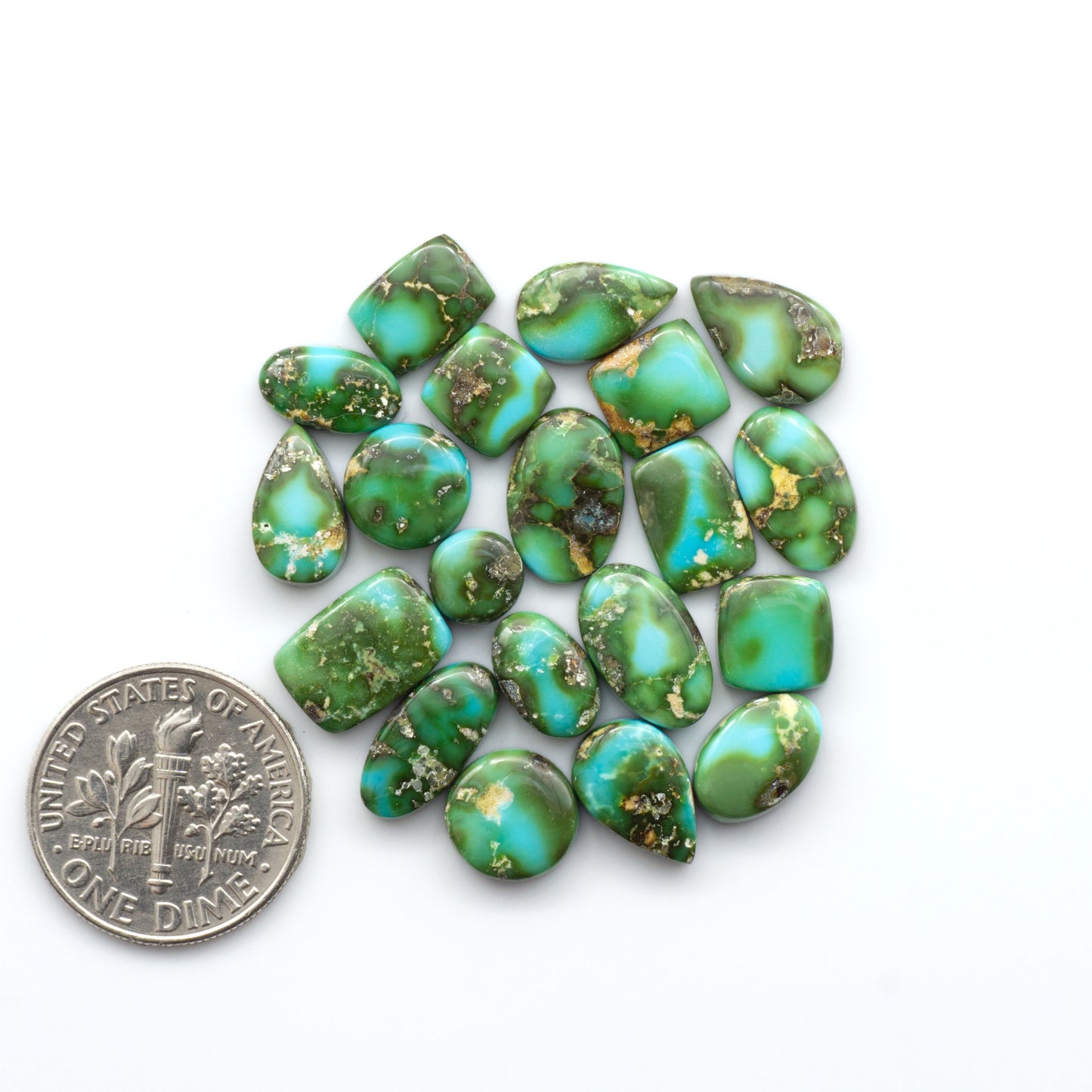 Sonoran Mountain Turquoise showcases a stunning blend of blue and green hues and natural patterns that make it a must-have for any jewelry collection.