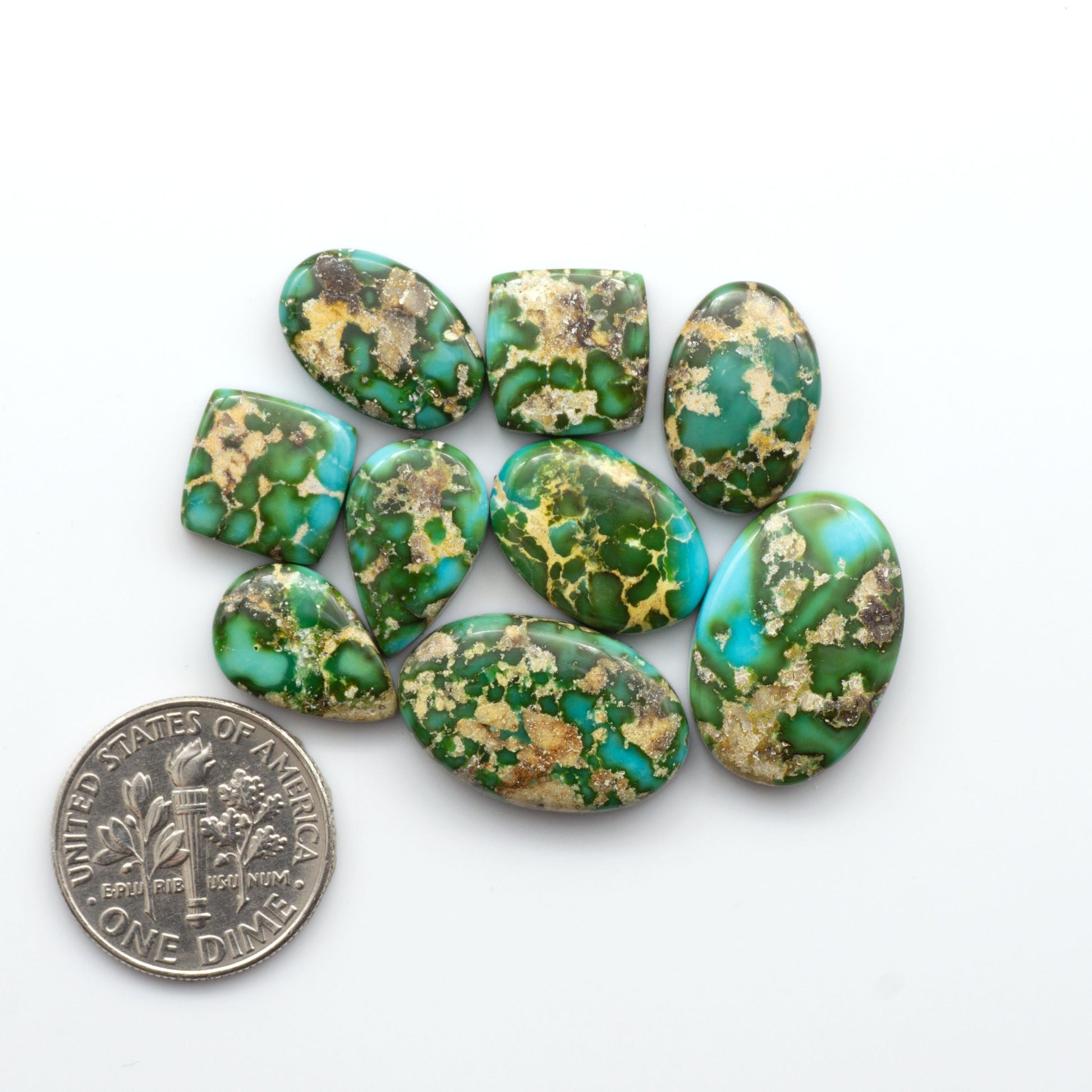 Sonoran Mountain Turquoise showcases a stunning blend of blue and green hues and natural patterns that make it a must-have for any jewelry collection.