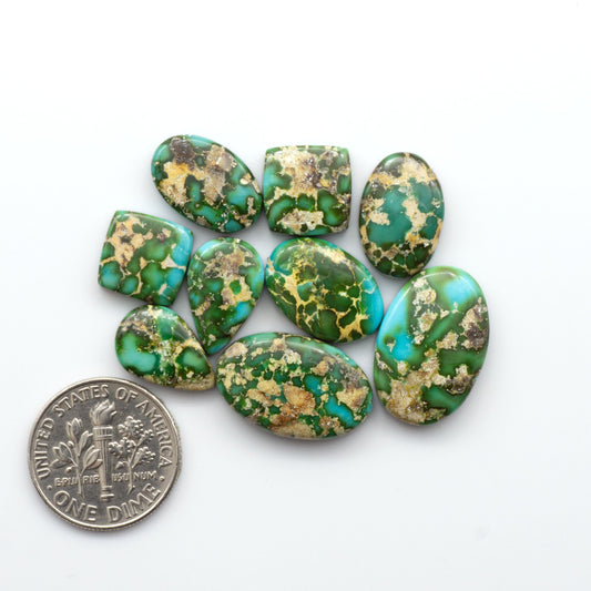 Sonoran Mountain Turquoise showcases a stunning blend of blue and green hues and natural patterns that make it a must-have for any jewelry collection.