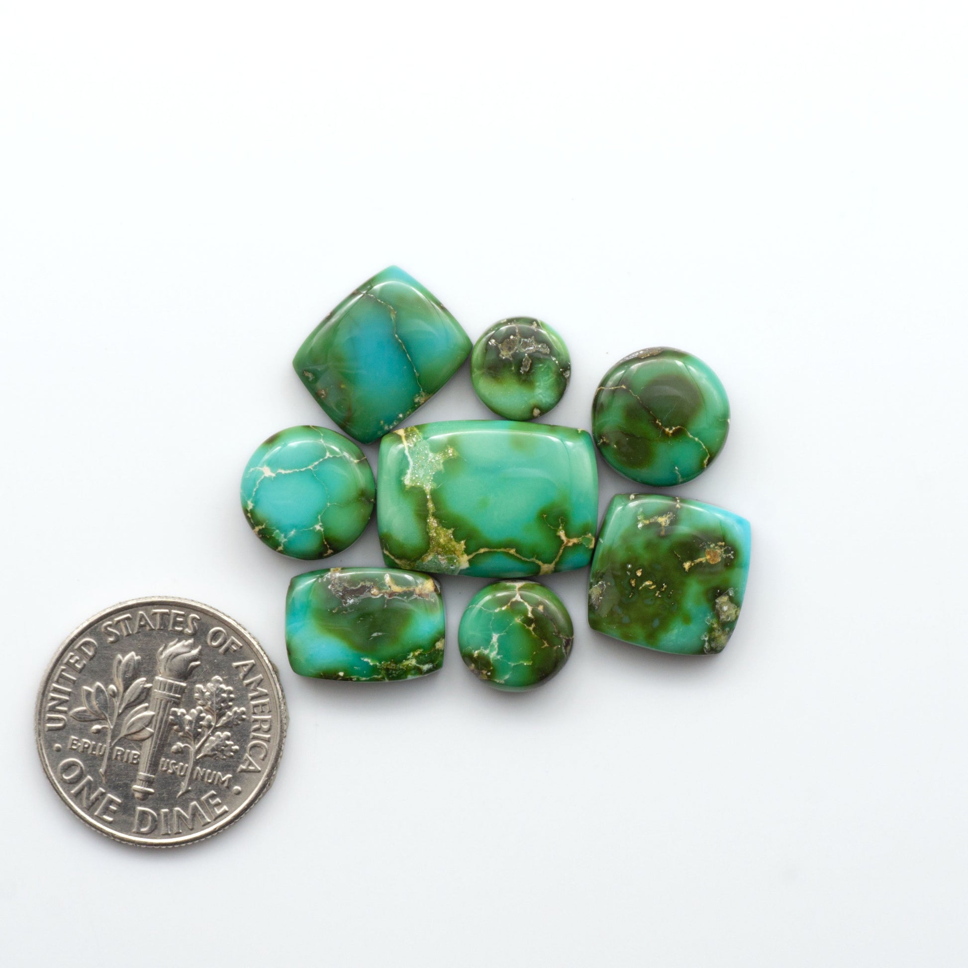 Sonoran Mountain Turquoise showcases a stunning blend of blue and green hues and natural patterns that make it a must-have for any jewelry collection.