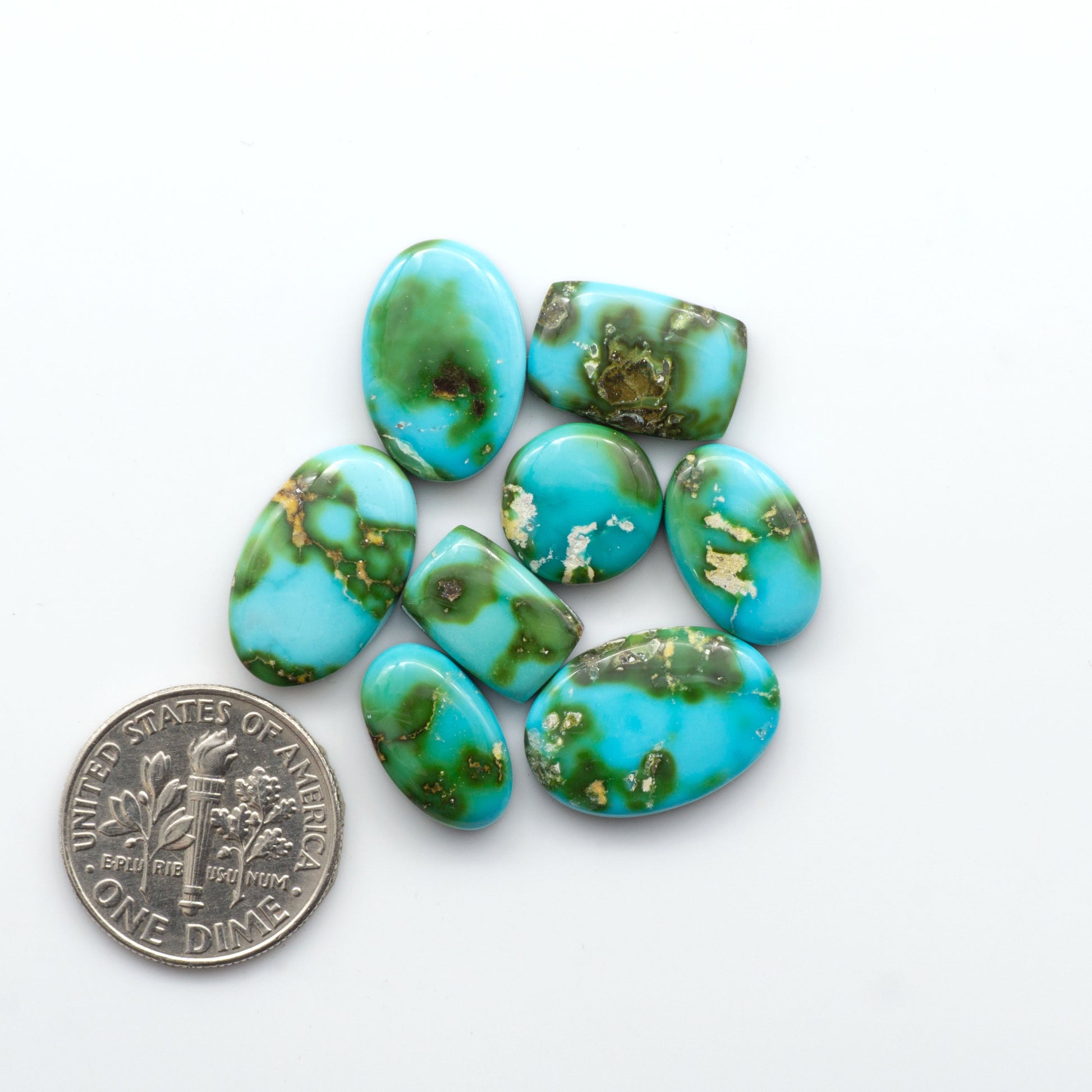 Sonoran Mountain Turquoise showcases a stunning blend of blue and green hues and natural patterns that make it a must-have for any jewelry collection.