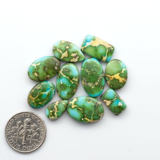 Sonoran Mountain Turquoise showcases a stunning blend of blue and green hues and natural patterns that make it a must-have for any jewelry collection.