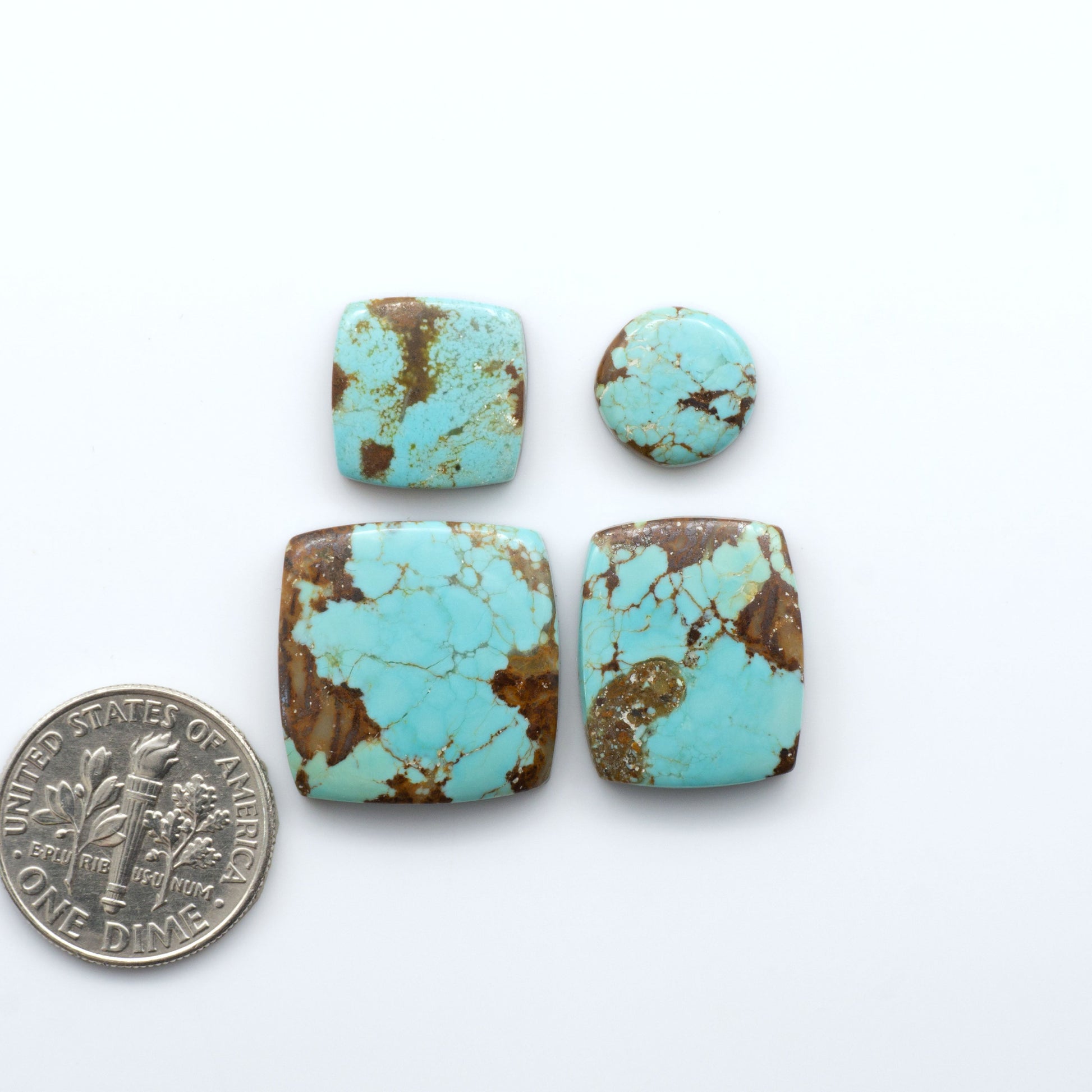 Number 8 Turquoise Cabochons have been selected for their quality and unique appearance. Don't miss the chance to add a one-of-a-kind piece to your collection.