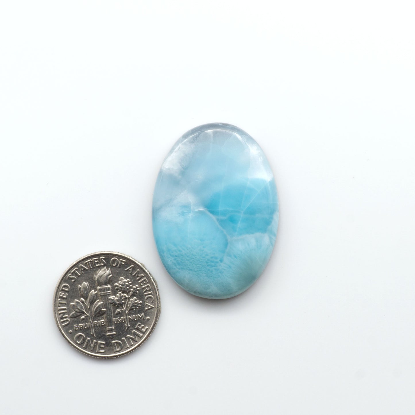 Discover the beauty of Larimar Cabochons. Cut to emphasize the stone's natural patterns and colors. Add a touch of natural beauty to your jewelry designs.