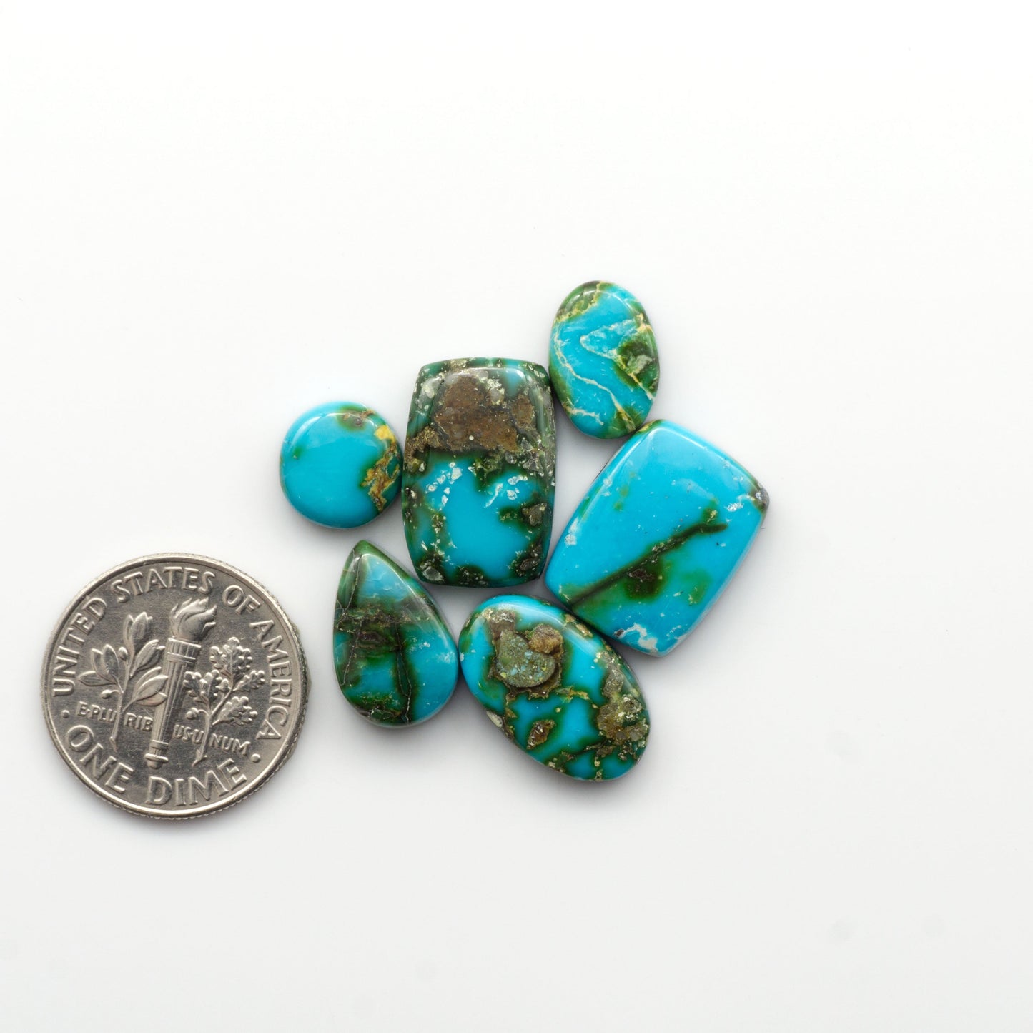 Sonoran Mountain Turquoise showcases a stunning blend of blue and green hues and natural patterns that make it a must-have for any jewelry collection.