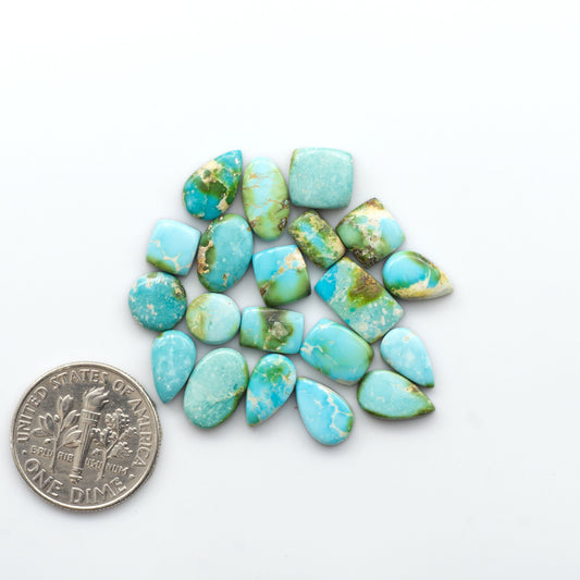 Sonoran Mountain Turquoise showcases a stunning blend of blue and green hues and natural patterns that make it a must-have for any jewelry collection.