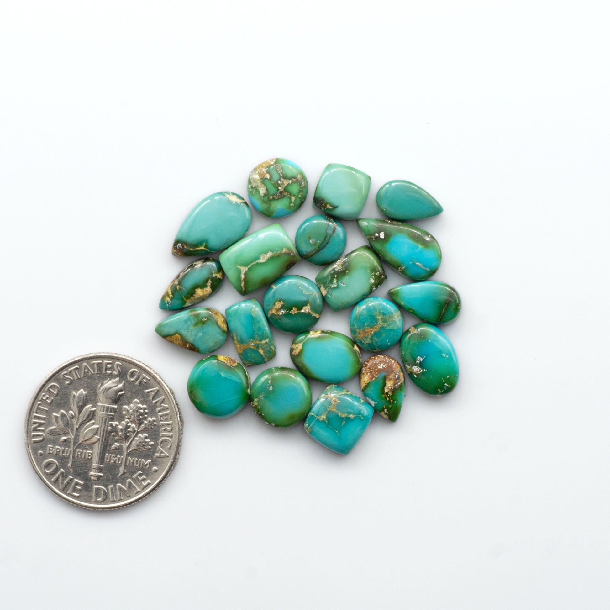 Sonoran Mountain Turquoise showcases a stunning blend of blue and green hues and natural patterns that make it a must-have for any jewelry collection.