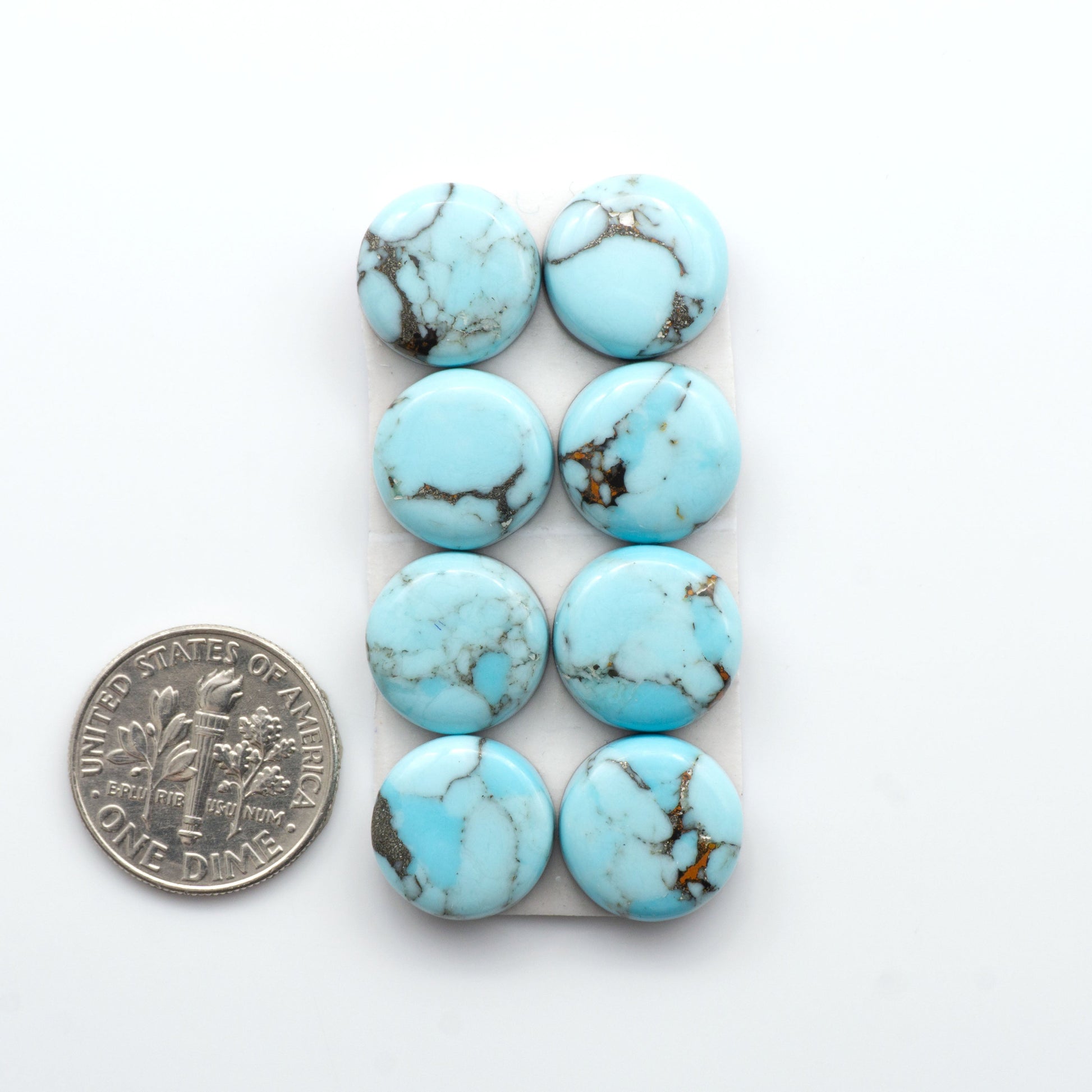 Enhance your jewelry designs with Pressed Turquoise Nugget Cabochons. Crafted from composite materials they add a captivating touch to your creations.