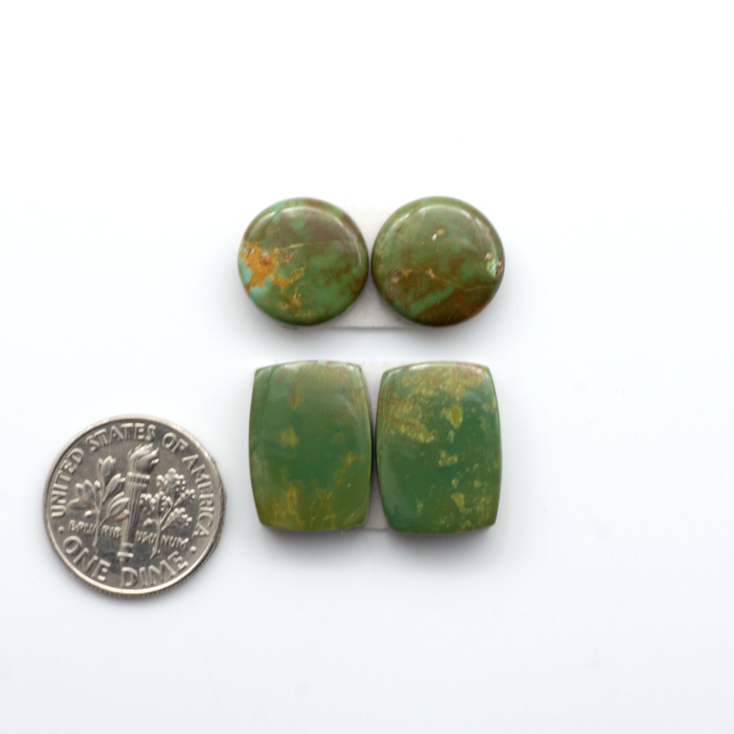 Experience the beauty of Turquoise Mountain Cabochons. With their distinctive blue and green color, these gemstones are perfect for any jewelry piece.