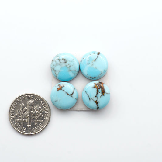 Enhance your jewelry designs with Pressed Turquoise Nugget Cabochons. Crafted from composite materials they add a captivating touch to your creations.