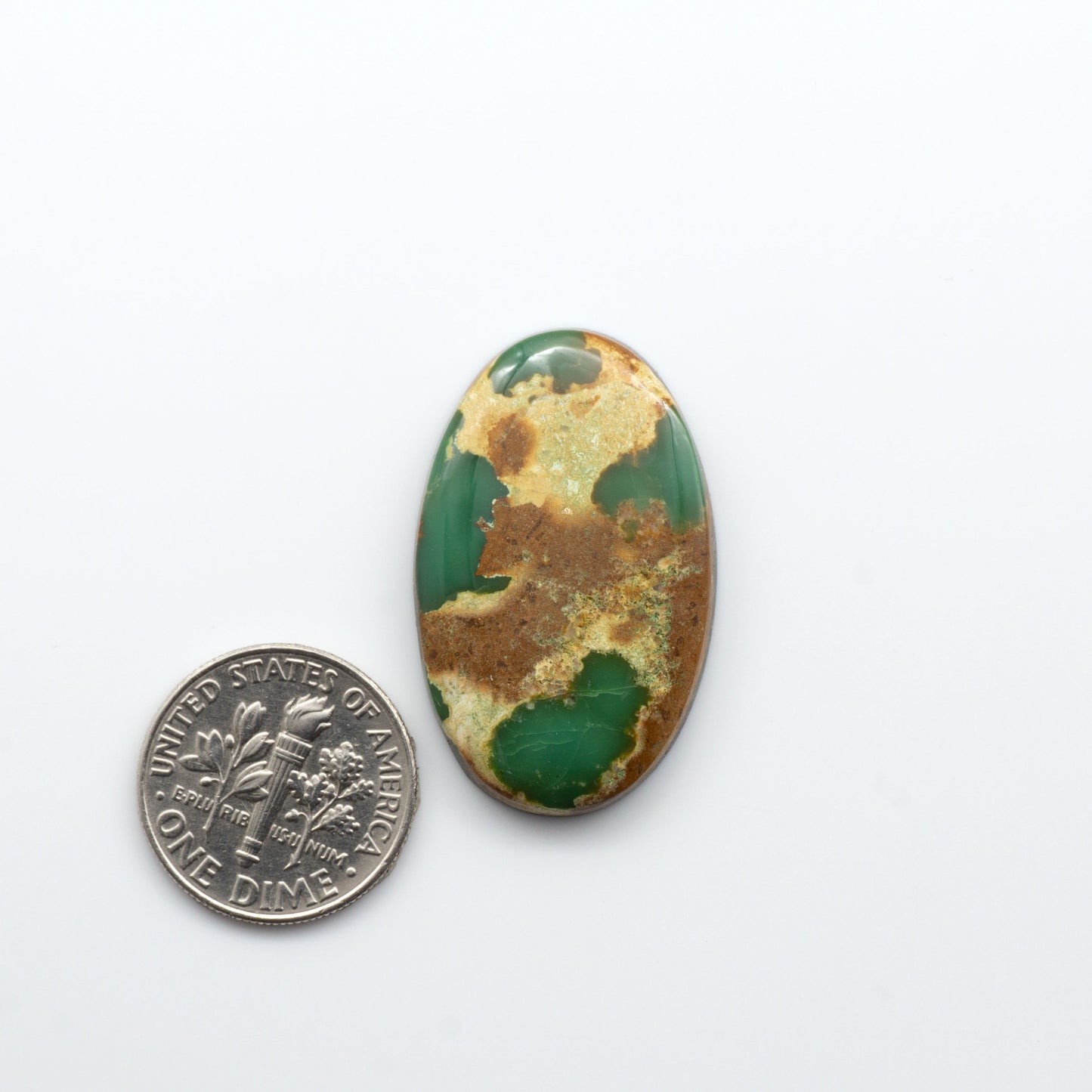 Royston Turquoise cabochons are famous for their distinctive matrix and unique green and blue hues, making them a favored option among jewelry designers.