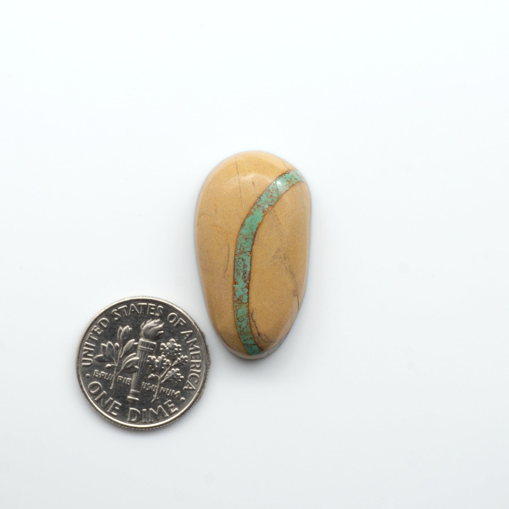 These Crow Springs Ribbon Turquoise Cabochons have a rich color and matrix that are sure to add a unique touch to a variety of jewelry pieces.