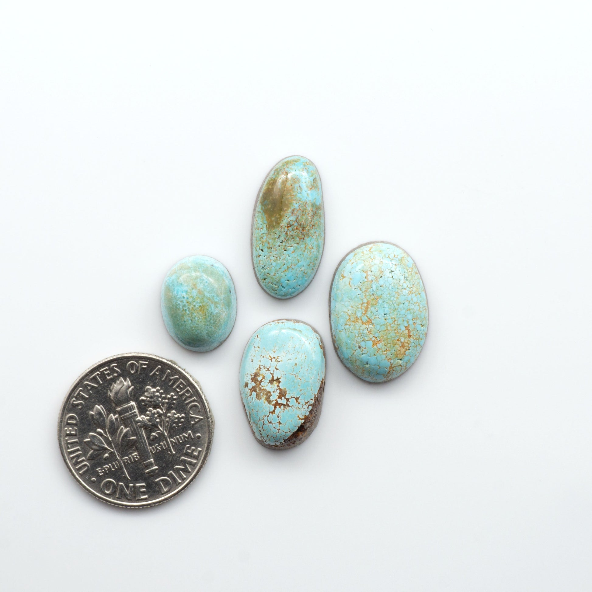 Number 8 Turquoise Cabochons have been selected for their quality and unique appearance. Don't miss the chance to add a one-of-a-kind piece to your collection.