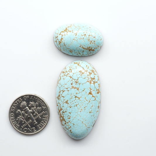 Number 8 Turquoise Cabochons have been selected for their quality and unique appearance. Don't miss the chance to add a one-of-a-kind piece to your collection.