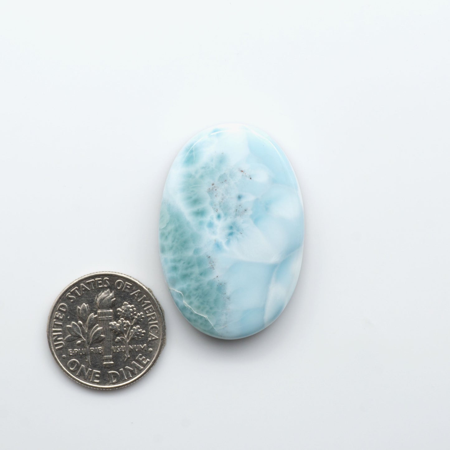 Discover the beauty of Larimar Cabochons. Cut to emphasize the stone's natural patterns and colors. Add a touch of natural beauty to your jewelry designs.