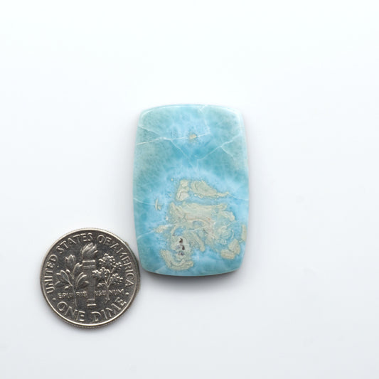 Discover the beauty of Larimar Cabochons. Cut to emphasize the stone's natural patterns and colors. Add a touch of natural beauty to your jewelry designs.