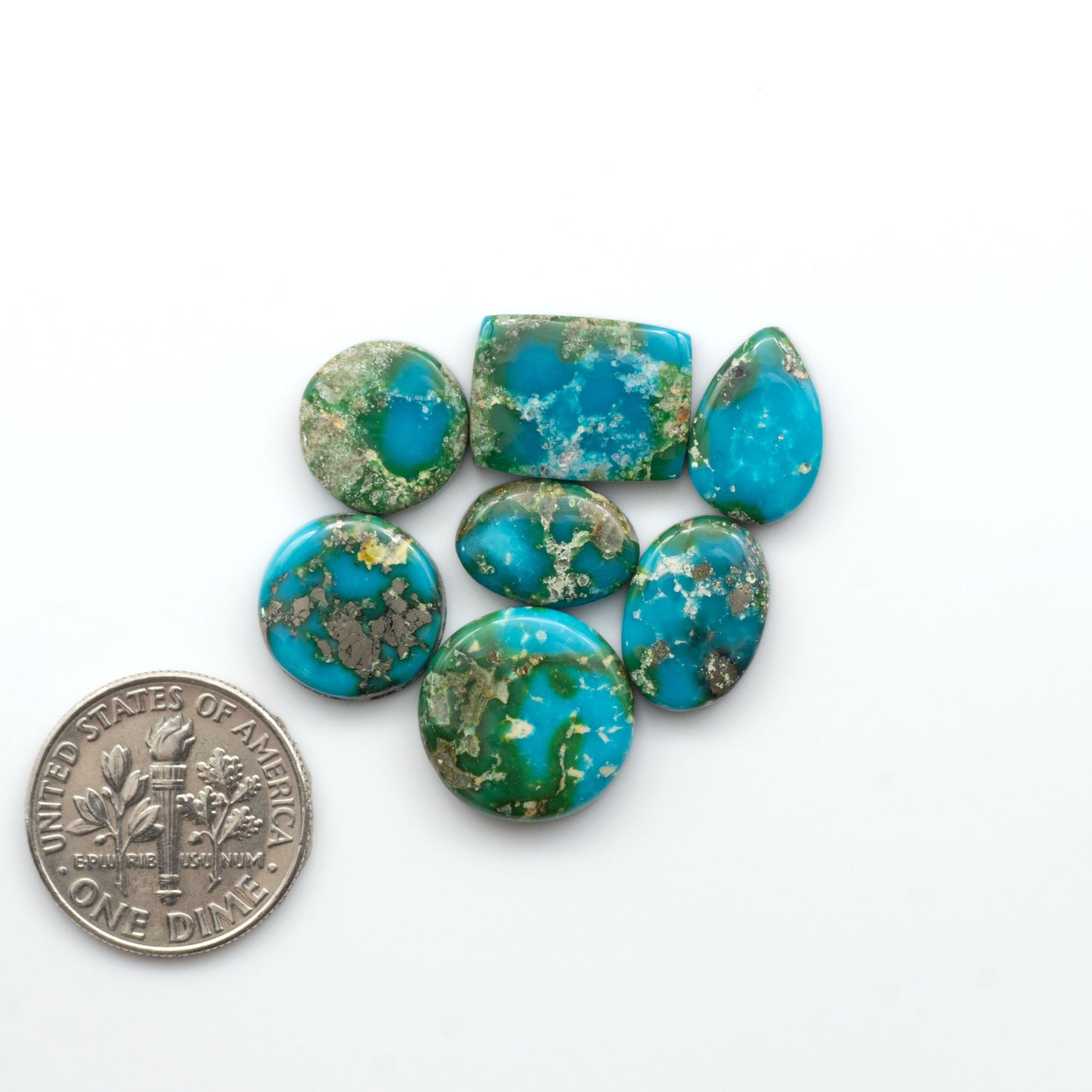 Sonoran Mountain Turquoise showcases a stunning blend of blue and green hues and natural patterns that make it a must-have for any jewelry collection.