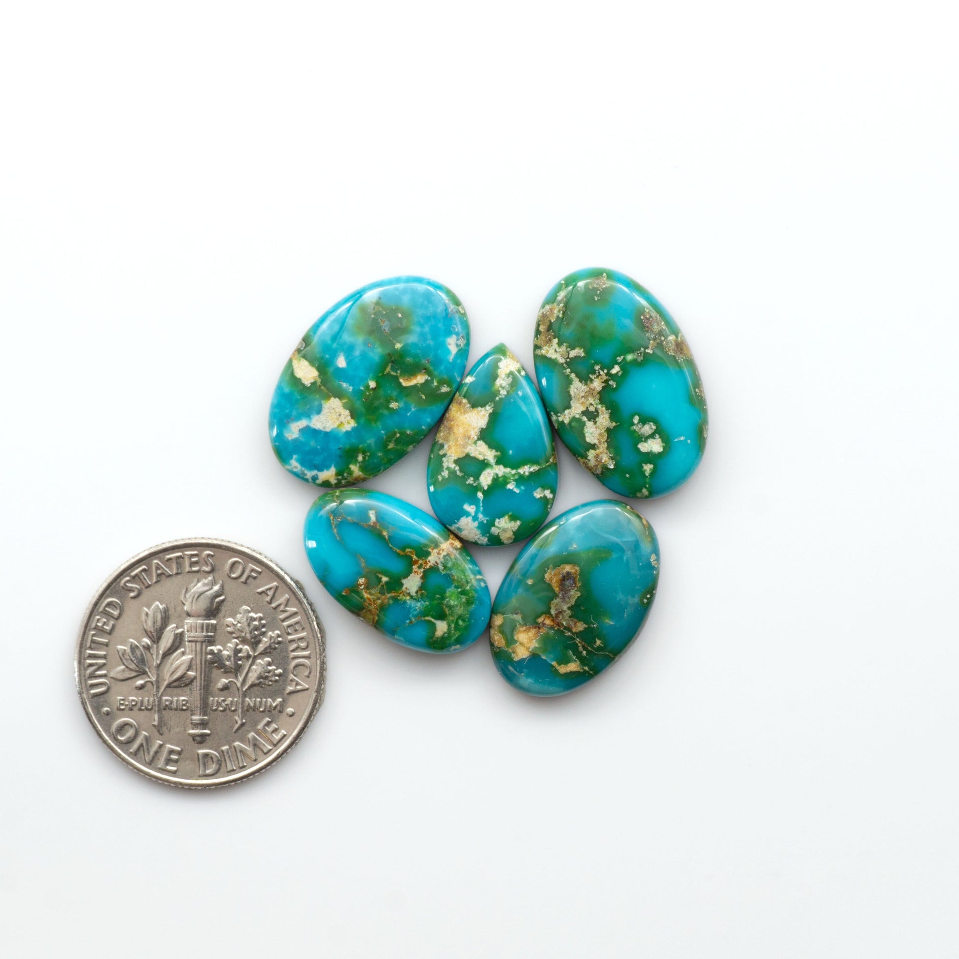 Sonoran Mountain Turquoise showcases a stunning blend of blue and green hues and natural patterns that make it a must-have for any jewelry collection.