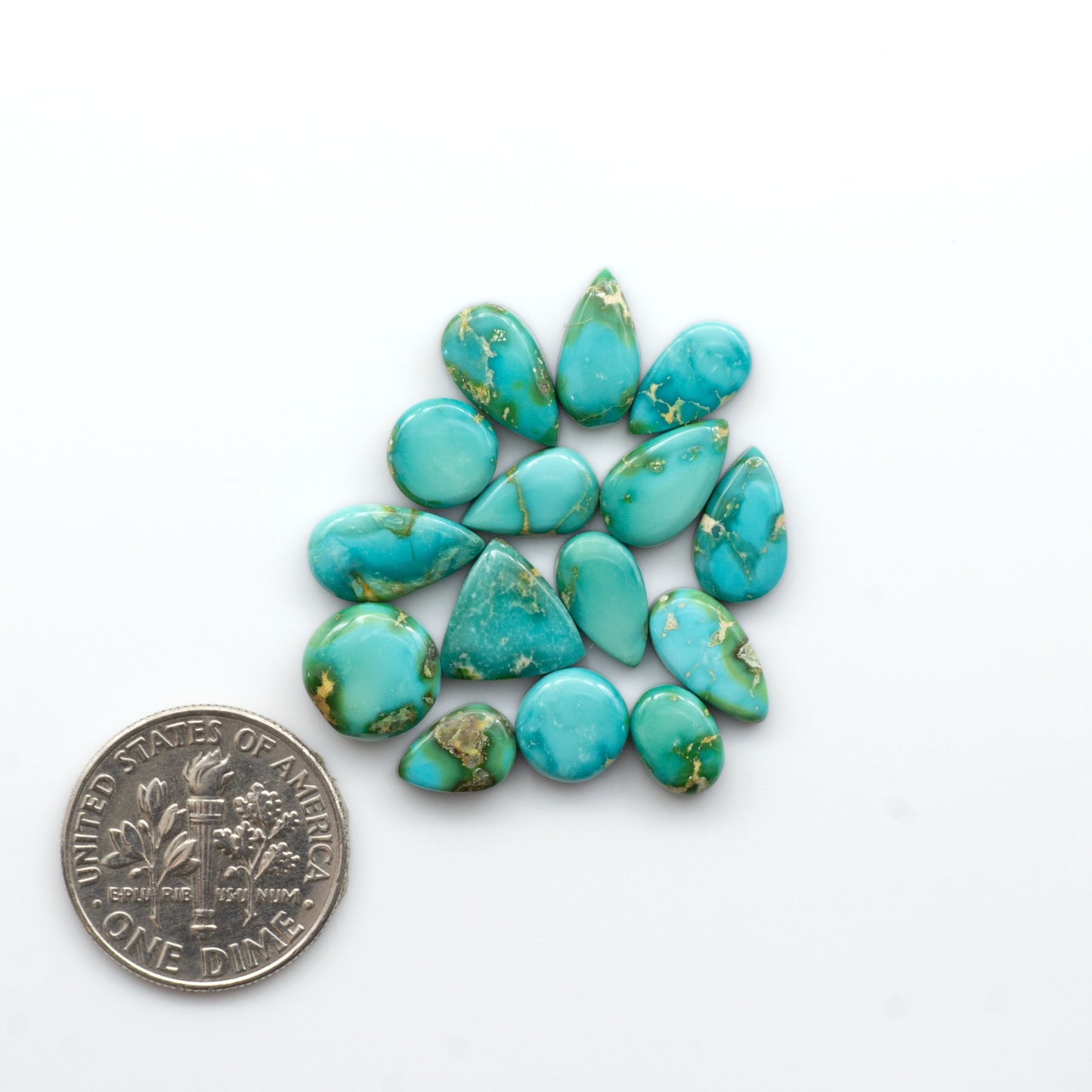 Sonoran Mountain Turquoise showcases a stunning blend of blue and green hues and natural patterns that make it a must-have for any jewelry collection.