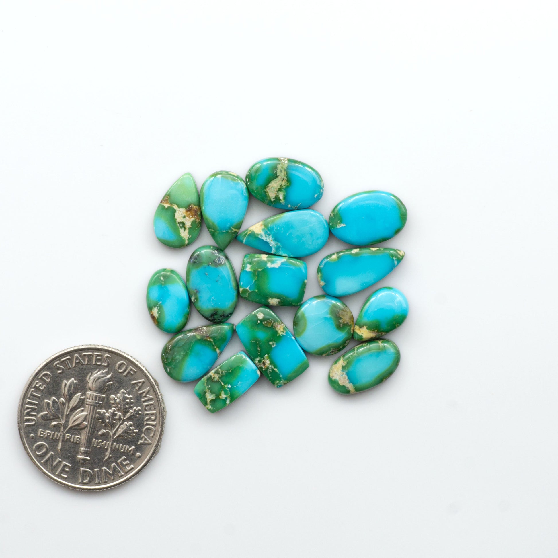 Sonoran Mountain Turquoise showcases a stunning blend of blue and green hues and natural patterns that make it a must-have for any jewelry collection.