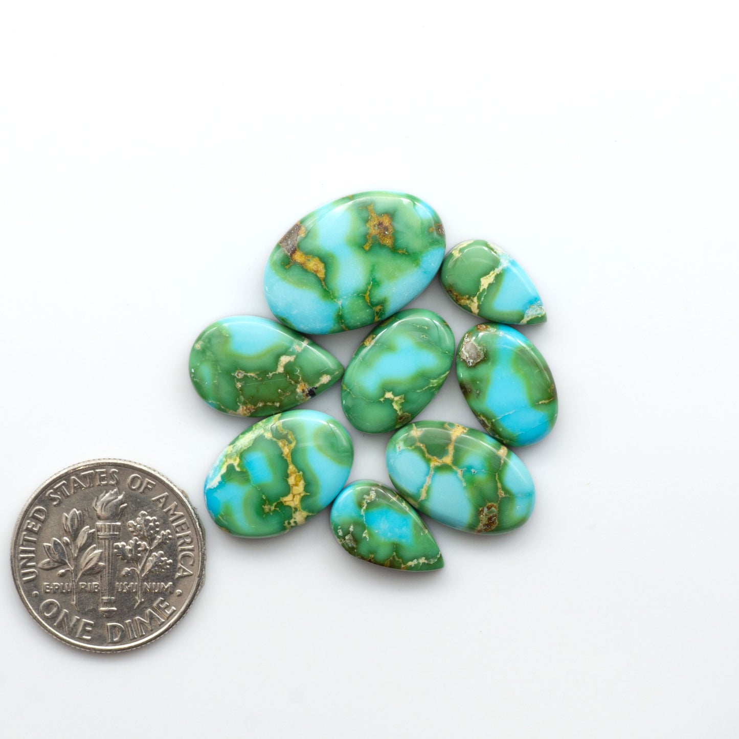 Sonoran Mountain Turquoise showcases a stunning blend of blue and green hues and natural patterns that make it a must-have for any jewelry collection.