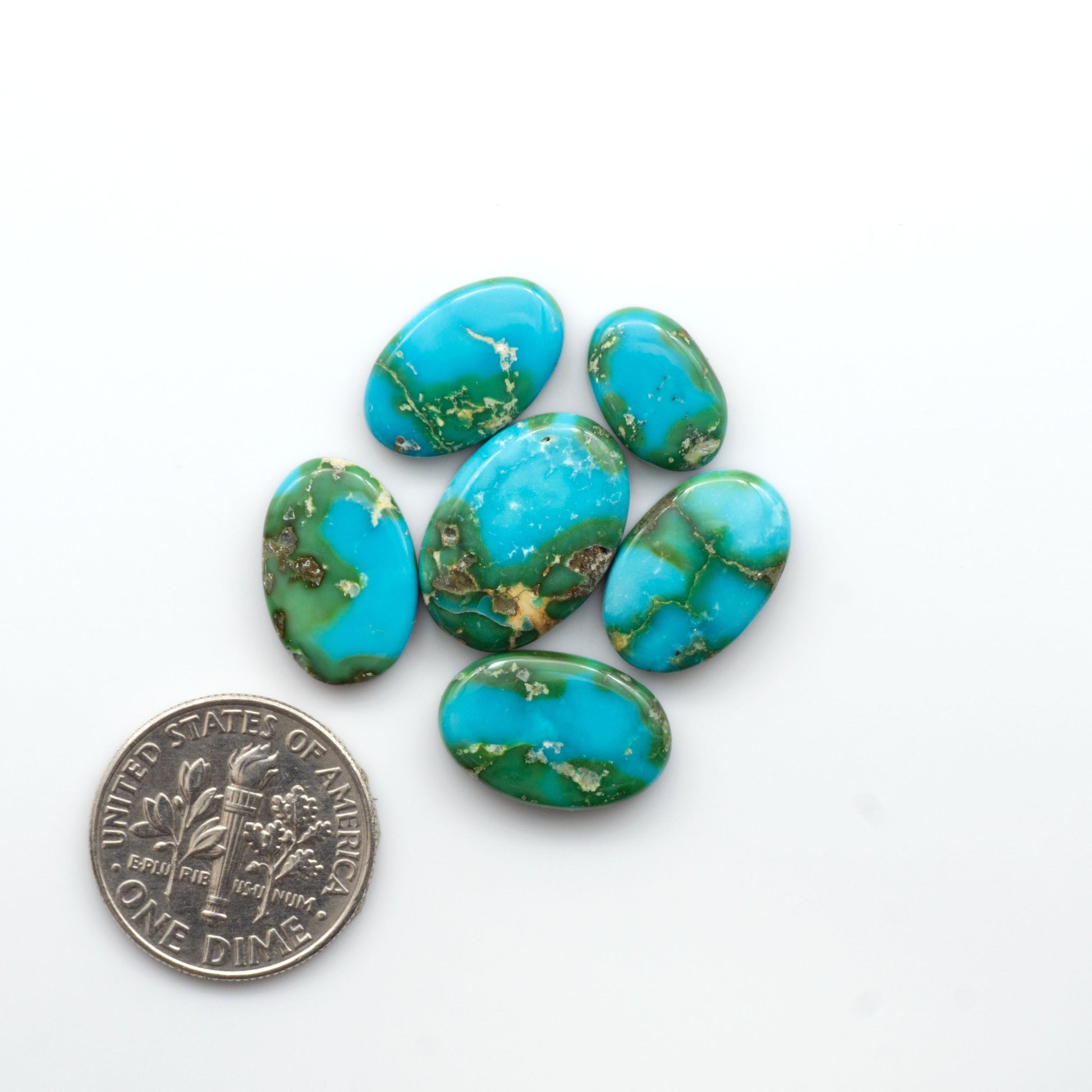 Sonoran Mountain Turquoise showcases a stunning blend of blue and green hues and natural patterns that make it a must-have for any jewelry collection.