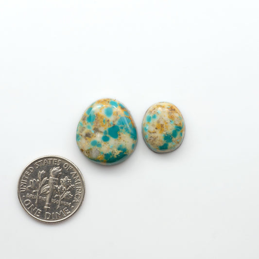 Kingman Turquoise Cabochons are a staple in the jewelry industry, known for their stunning blue-green color. Perfect for necklaces, earrings, and more!