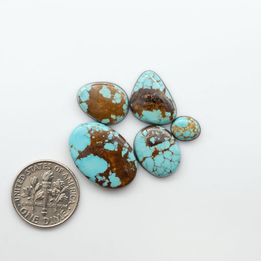 Number 8 Turquoise Cabochons have been selected for their quality and unique appearance. Don't miss the chance to add a one-of-a-kind piece to your collection.